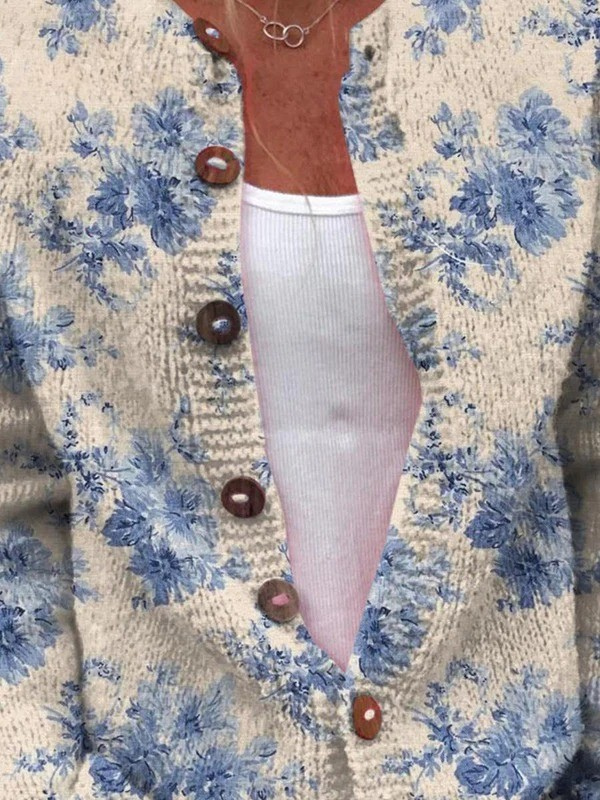 Strickjacke mit Knöpfen – Vintage VI
