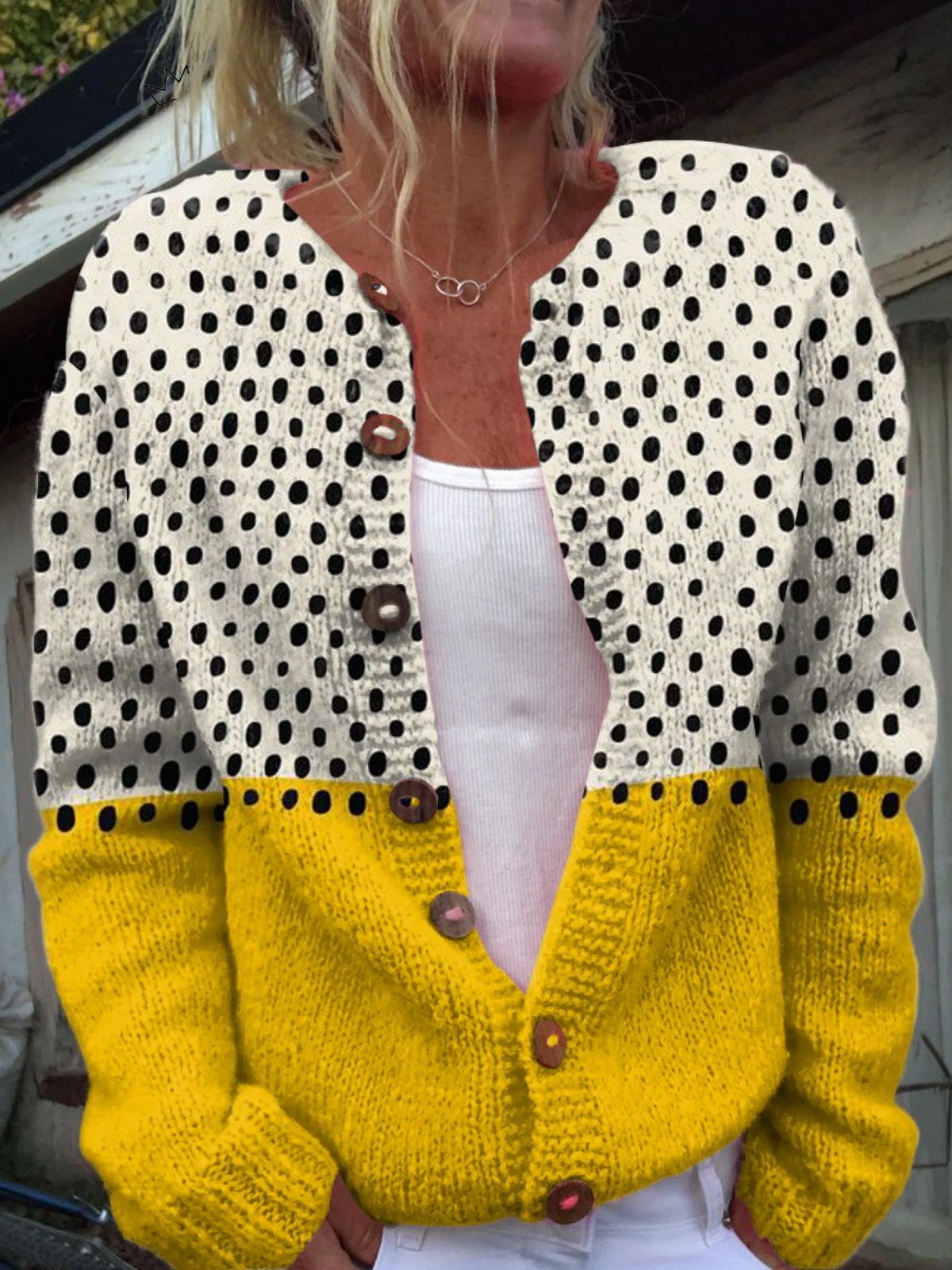 Strickjacke mit Knöpfen – Vintage IV