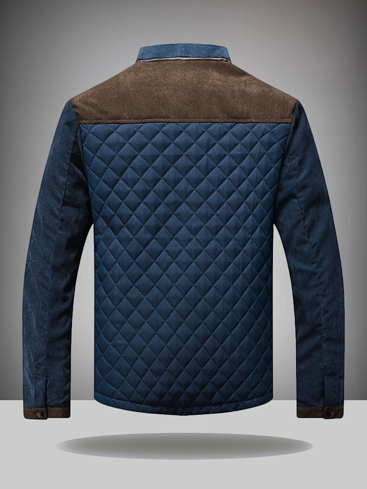 Gesteppte Herren-Reißverschlussjacke