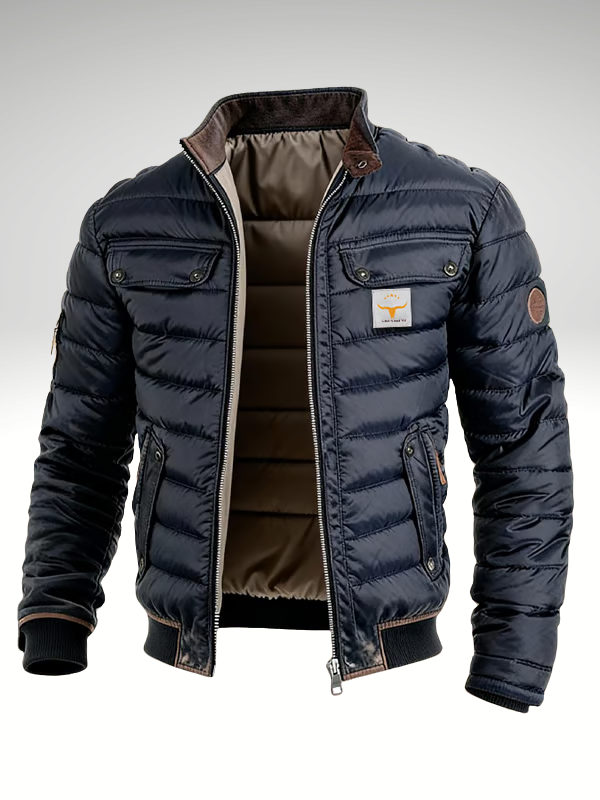 Gesteppte Vintage-Jacke