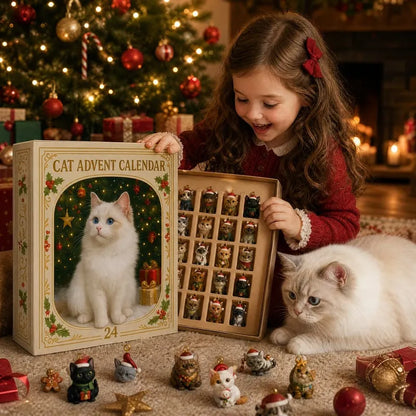 Adventskalender mit Katzen 2026 — 24 Sammlerfiguren