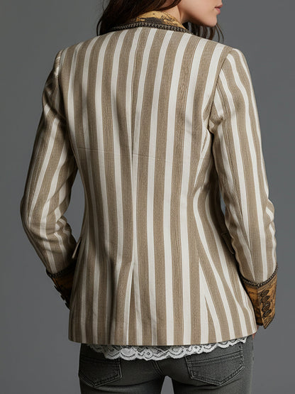 Böhmischer Blazer mit Streifenmuster