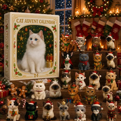 Adventskalender mit Katzen 2026 — 24 Sammlerfiguren