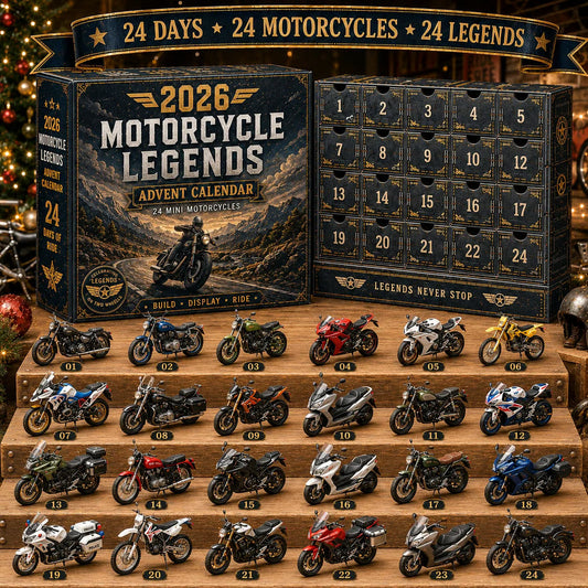 Adventskalender mit Motorrädern für Kinder 2026 — 24 Motorräder