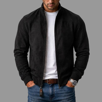 Wildleder Bomber-Jacke