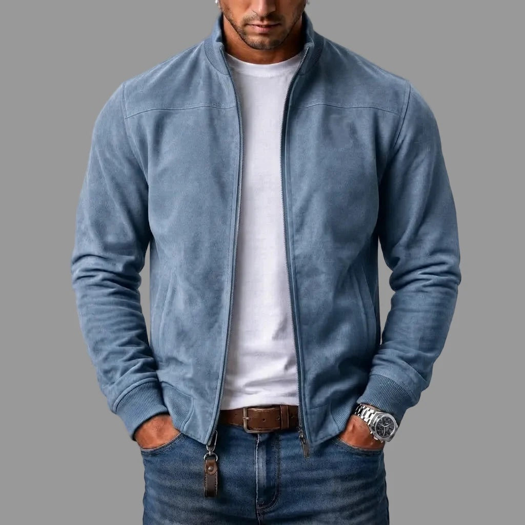 Wildleder Bomber-Jacke