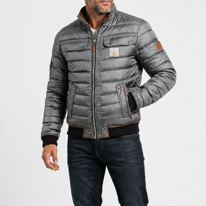Gesteppte Vintage-Jacke