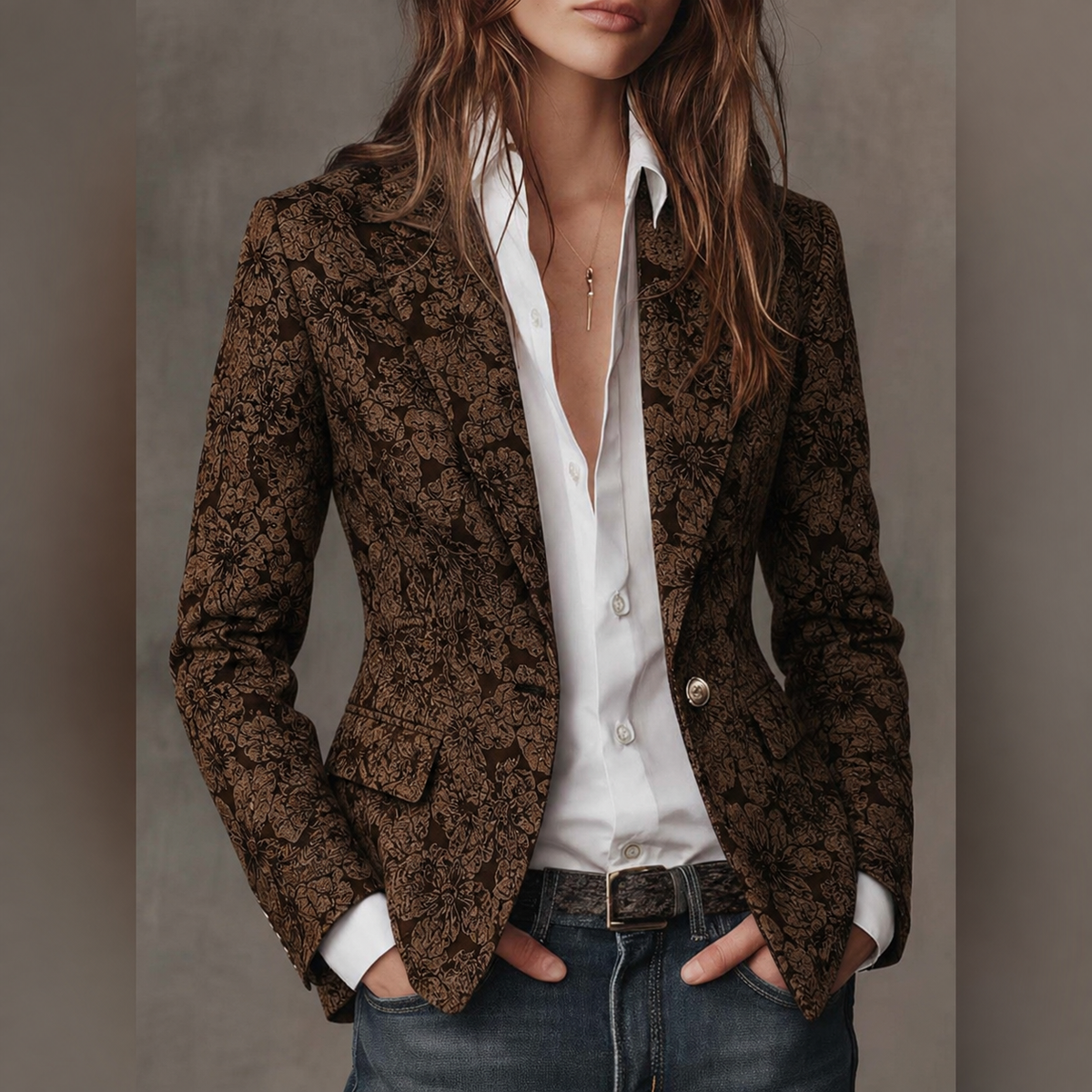 Jacquard-Paisley-Blazer