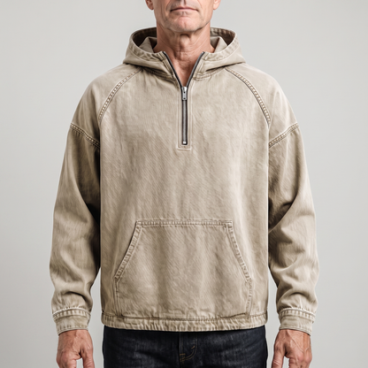 Jeansjacke mit Kurzem Reißverschluss