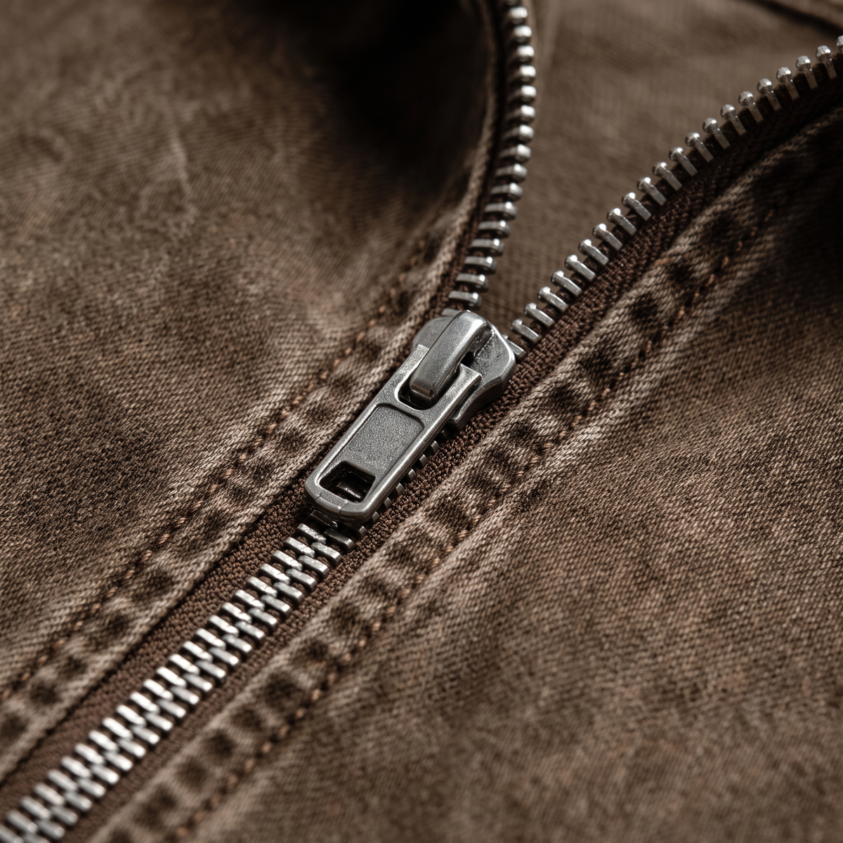 Jeansjacke mit Kurzem Reißverschluss