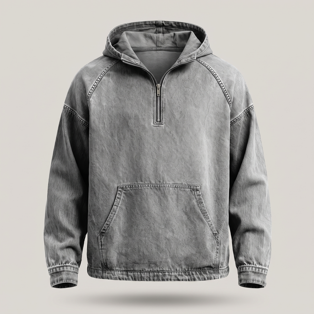Jeansjacke mit Kurzem Reißverschluss