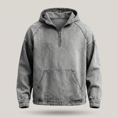 Jeansjacke mit Kurzem Reißverschluss