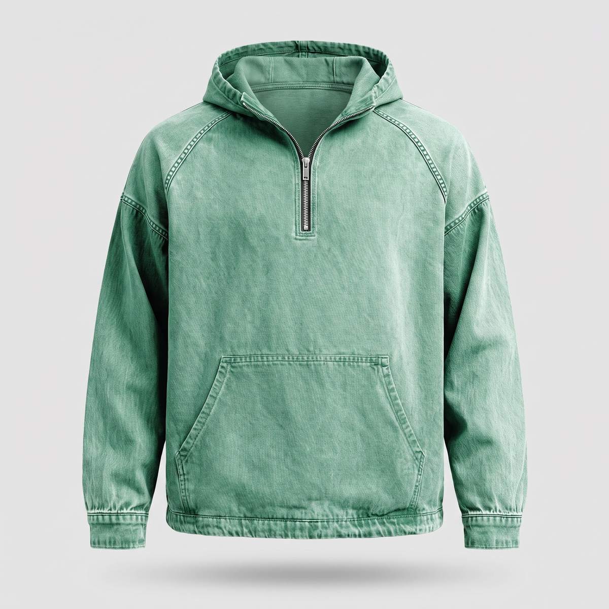 Jeansjacke mit Kurzem Reißverschluss