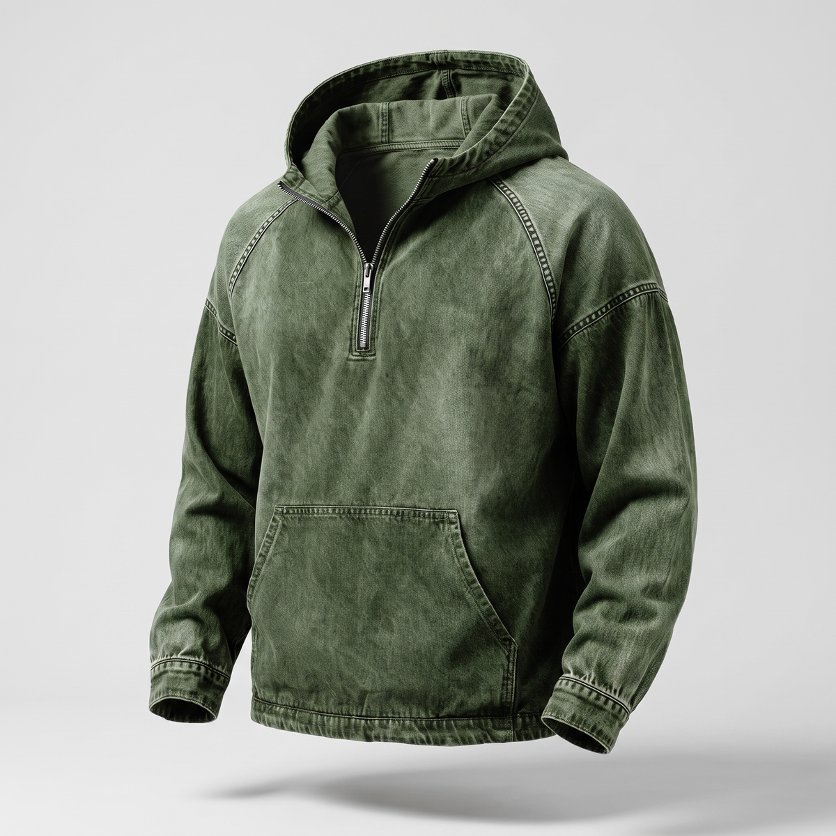 Jeansjacke mit Kurzem Reißverschluss
