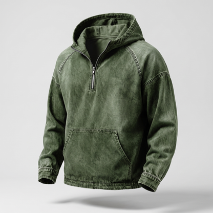 Jeansjacke mit Kurzem Reißverschluss