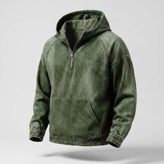 Jeansjacke mit Kurzem Reißverschluss