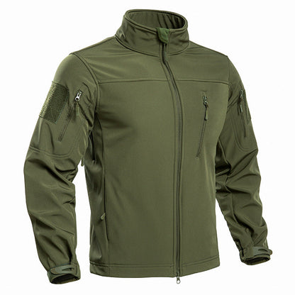 Taktische Softshell-Jacke mit Fleece-Futter