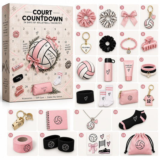 Adventskalender für Volleyballerinnen 2026 — 24 Accessoires und Zubehör