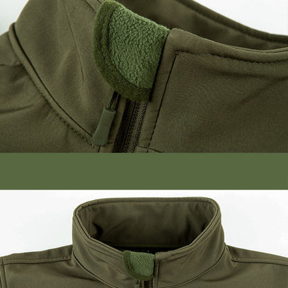 Taktische Softshell-Jacke mit Fleece-Futter