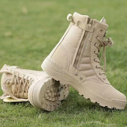 Taktische Militärstiefel über dem Knöchel