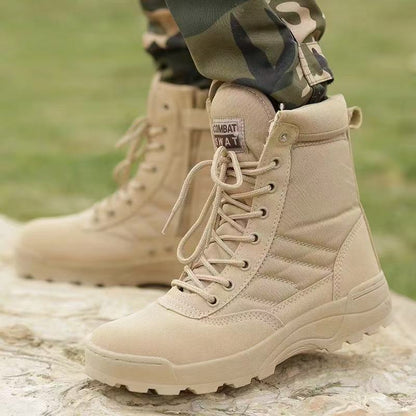 Taktische Militärstiefel über dem Knöchel