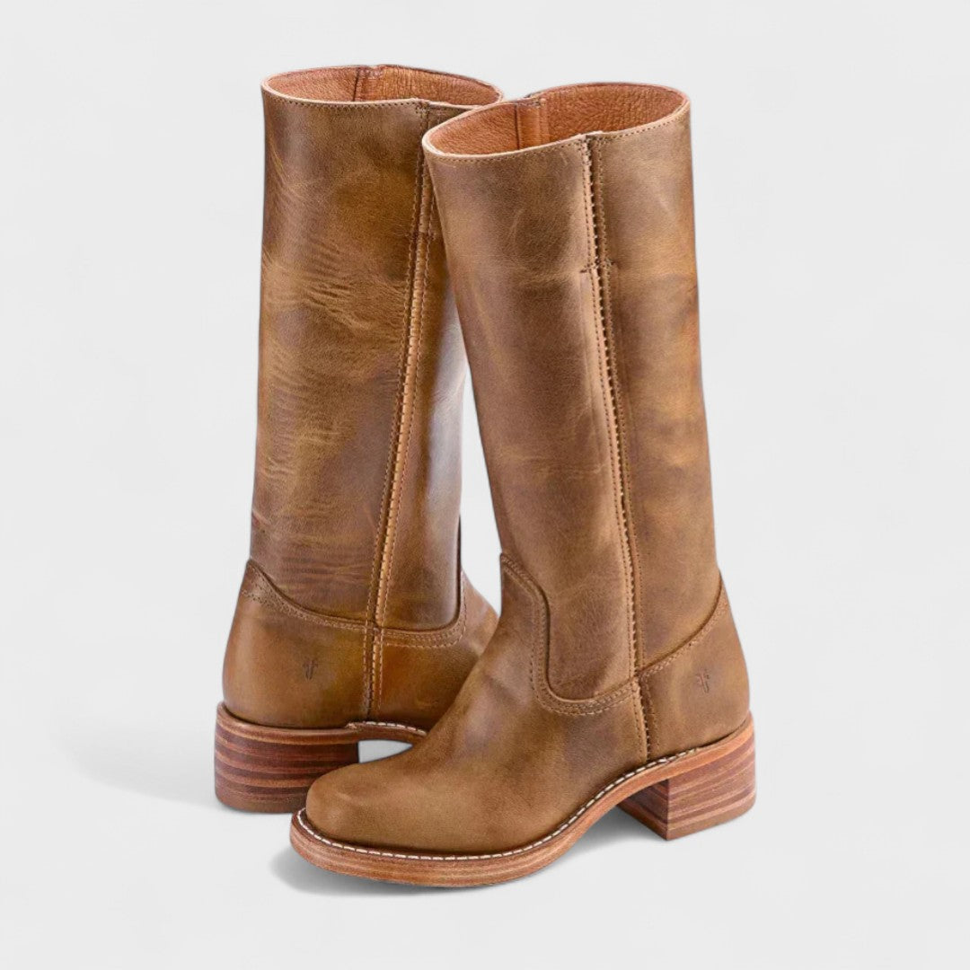 Leder Hohe Stiefel