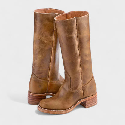 Leder Hohe Stiefel
