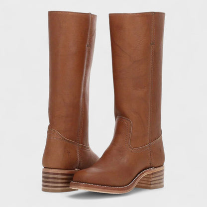 Leder Hohe Stiefel