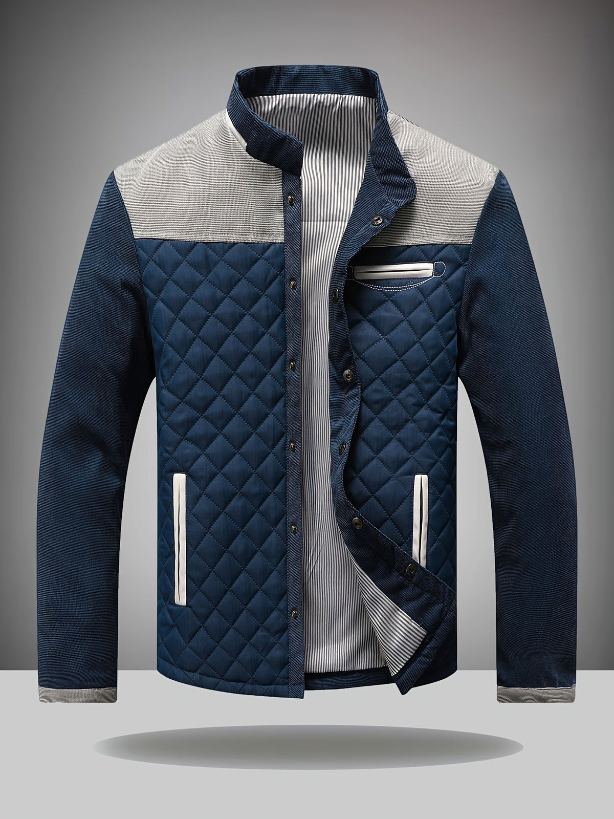 Gesteppte Herren-Reißverschlussjacke