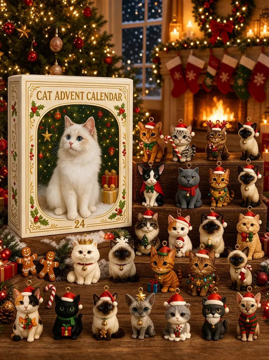 Adventskalender mit Katzen 2026 — 24 Sammlerfiguren