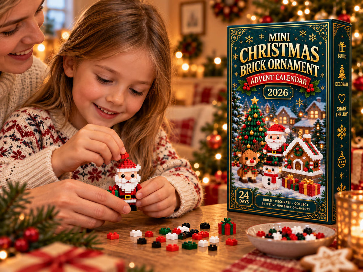 Bausteine-Adventskalender 2026 – 24 Mini-Weihnachtsfiguren