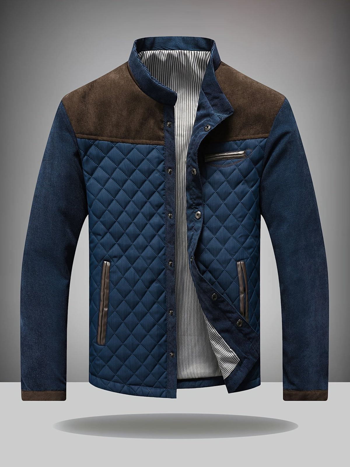 Gesteppte Herren-Reißverschlussjacke