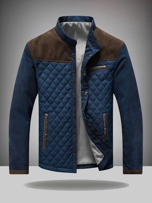 Gesteppte Herren-Reißverschlussjacke