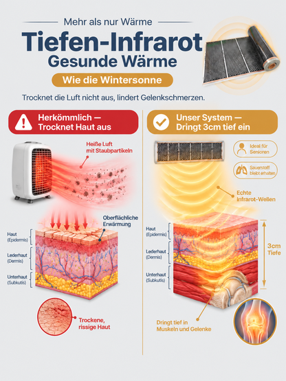 Graphen Infrarot Wandheizung | Wärme in Sekunden | Ohne Bohren ☀️
