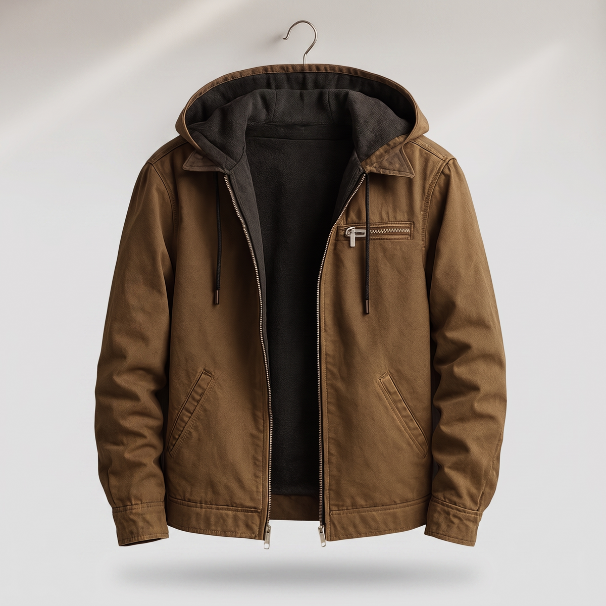 Gefütterte Kapuzenjacke