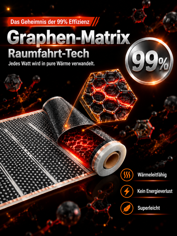 Graphen Infrarot Wandheizung | Wärme in Sekunden | Ohne Bohren ☀️
