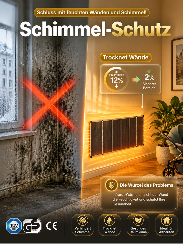 Graphen Infrarot Wandheizung | Wärme in Sekunden | Ohne Bohren ☀️