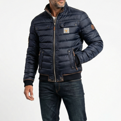 Gesteppte Vintage-Jacke