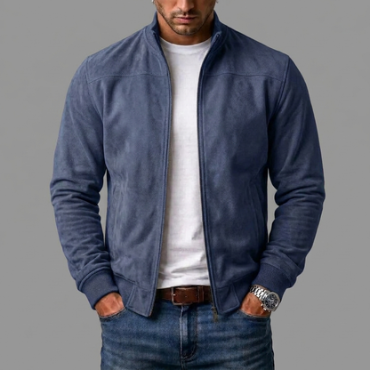 Wildleder Bomber-Jacke