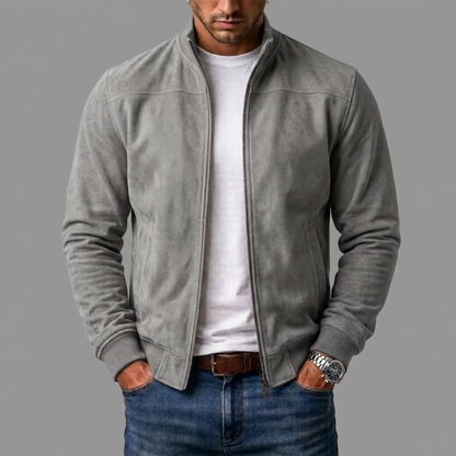 Wildleder Bomber-Jacke