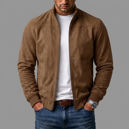 Wildleder Bomber-Jacke