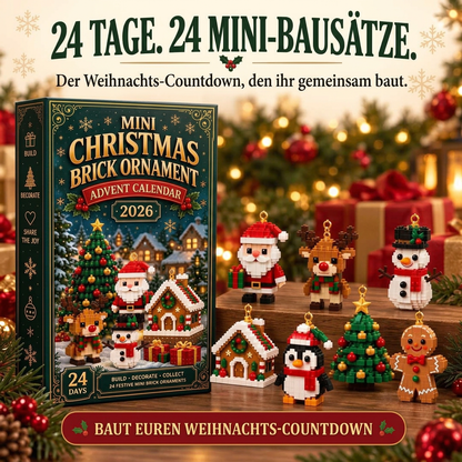 Adventskalender mit Bausteinen für Kinder 2026 — 24 Weihnachtskonstruktionen