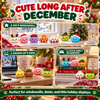 Adventskalender mit Mochi-Quetschern für Kinder — 24 Anti-Stress-Knödel