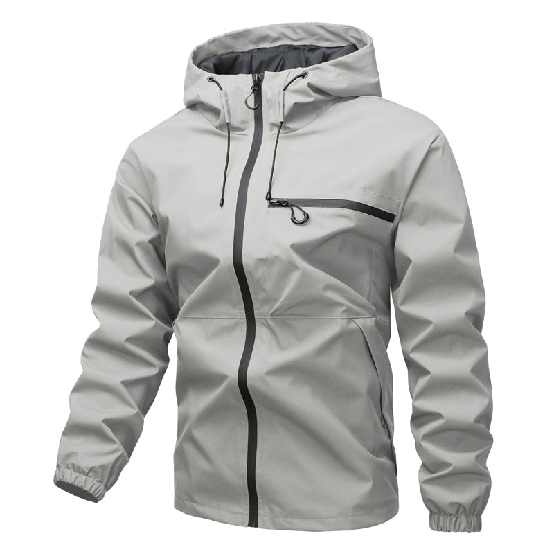 Wasserdichte Techwear-Jacke mit Kapuze