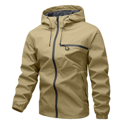 Wasserdichte Techwear-Jacke mit Kapuze