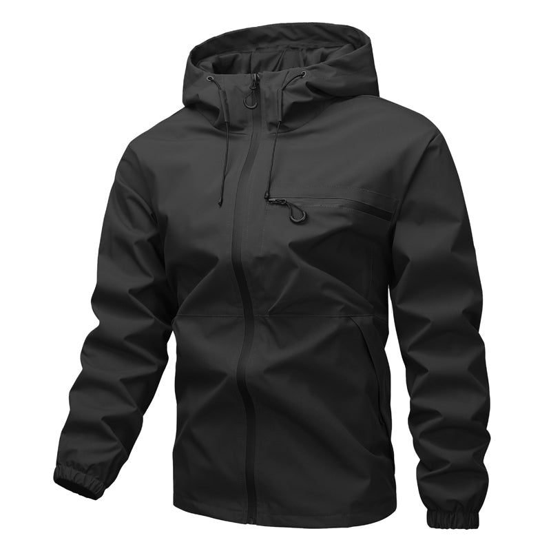 Wasserdichte Techwear-Jacke mit Kapuze