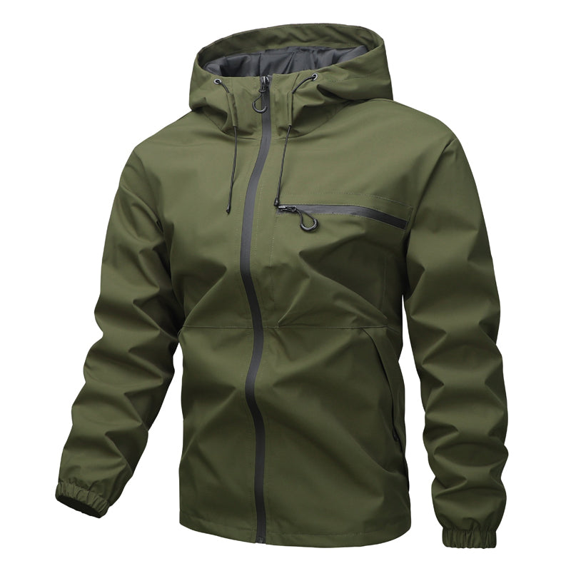 Wasserdichte Techwear-Jacke mit Kapuze